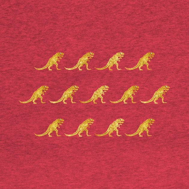 Golden T.-Rex Pattern by chobopop